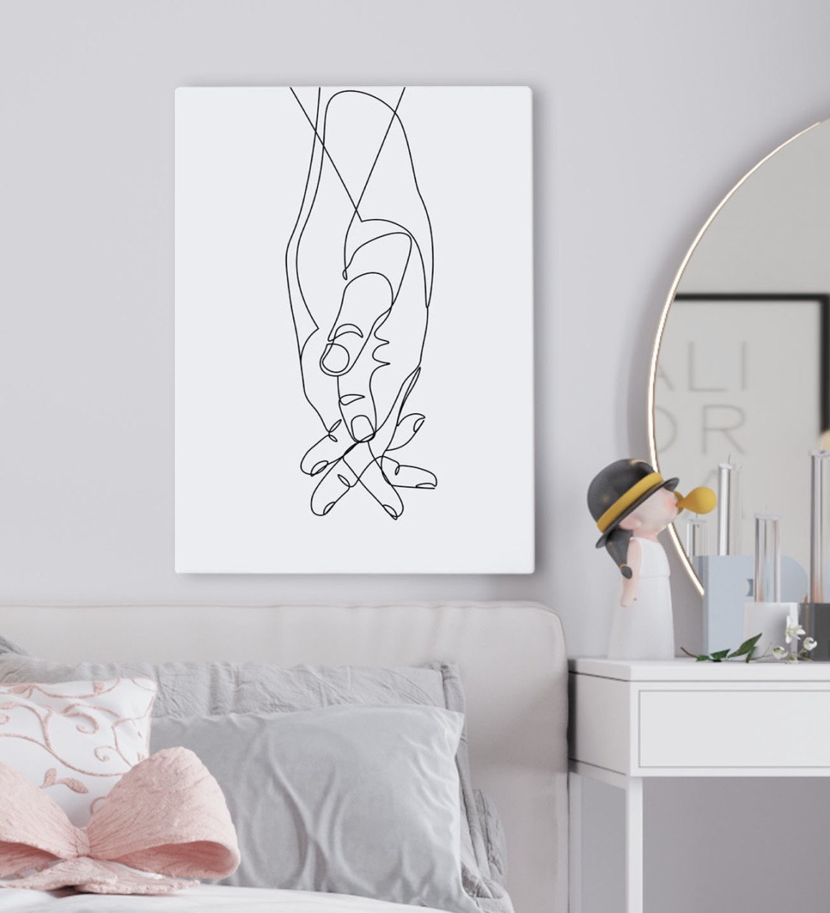 BK Gift Yatak Odası Konseptli Kanvas Tablo 50x70cm-16