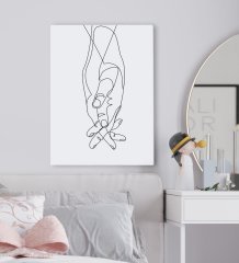 BK Gift Yatak Odası Konseptli Kanvas Tablo 50x70cm-16