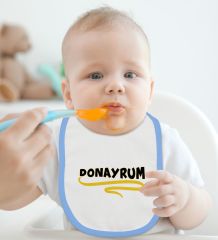 BK Kids Donayrum Tasarımlı Mavi Bebek Mama Önlüğü-1