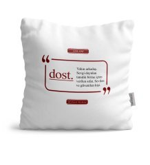 Kişiye Özel Dost Dekoratif Yastık - 2