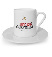 Kişiye Özel Biyoloji Öğretmeni Türk Kahvesi Fincanı