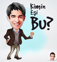 Kişiye Özel Erkek Kimin Eşi Bu Tasarımlı Dijital Karikatür-1