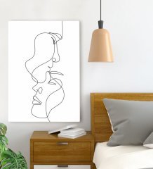 BK Gift Yatak Odası Konseptli Kanvas Tablo 70x100cm-15