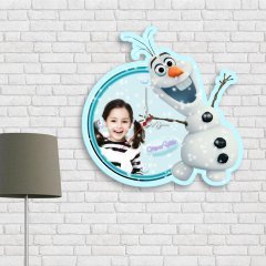 Kişiye Özel Karlar Ülkesi Tasarımlı Ahşap Duvar Saati - 2