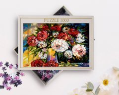 BK Home Yağlıboya Tasarımlı 1000 Parça Profesyonel Puzzle-27