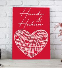 BK Gift Kişiye Özel Sevgili Temalı 2’li 30x50cm Kanvas Tablo,Duvar Dekoru,Sevgiliye Hediye,Ev Dekorasyonu,Sevgililer Günü Hediyesi-6