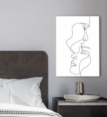 BK Gift Yatak Odası Konseptli Kanvas Tablo 30x50cm-15
