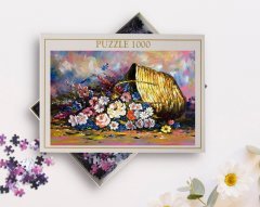 BK Home Yağlıboya Tasarımlı 1000 Parça Profesyonel Puzzle-25