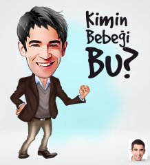 Kişiye Özel Erkek Kimin Bebeği Bu Tasarımlı Dijital Karikatür-1