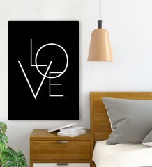 BK Gift Yatak Odası Konseptli Kanvas Tablo 70x100cm-14