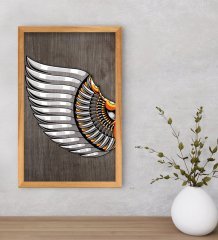 BK Home Kanat Dekoratif Retro Ahşap Tablo-1