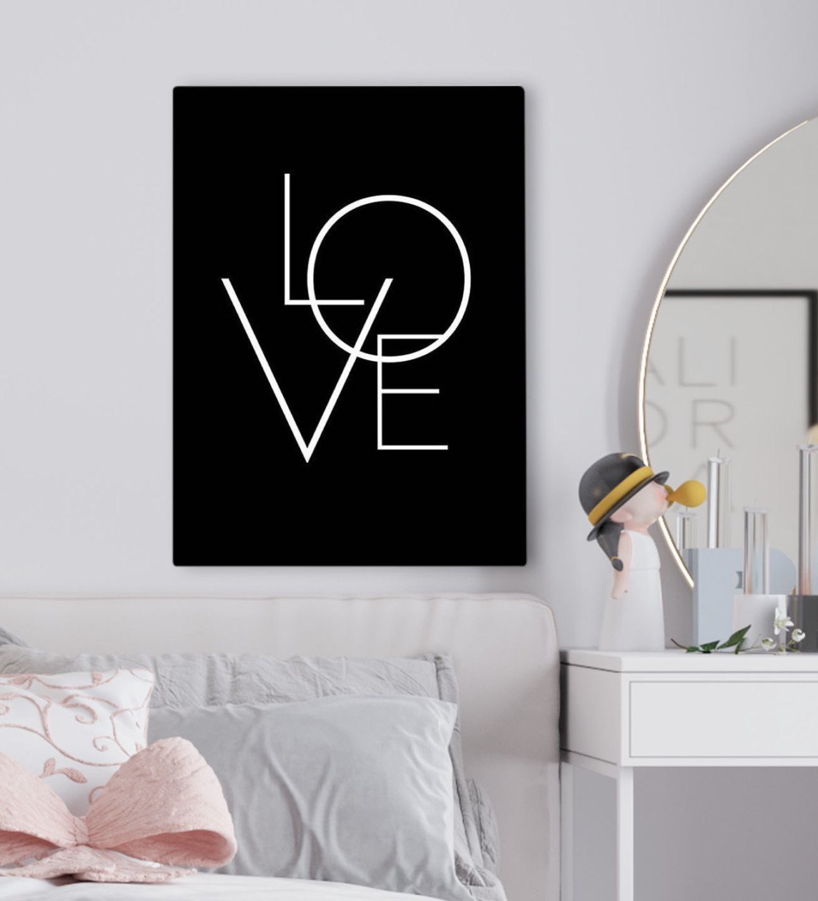 BK Gift Yatak Odası Konseptli Kanvas Tablo 50x70cm-14