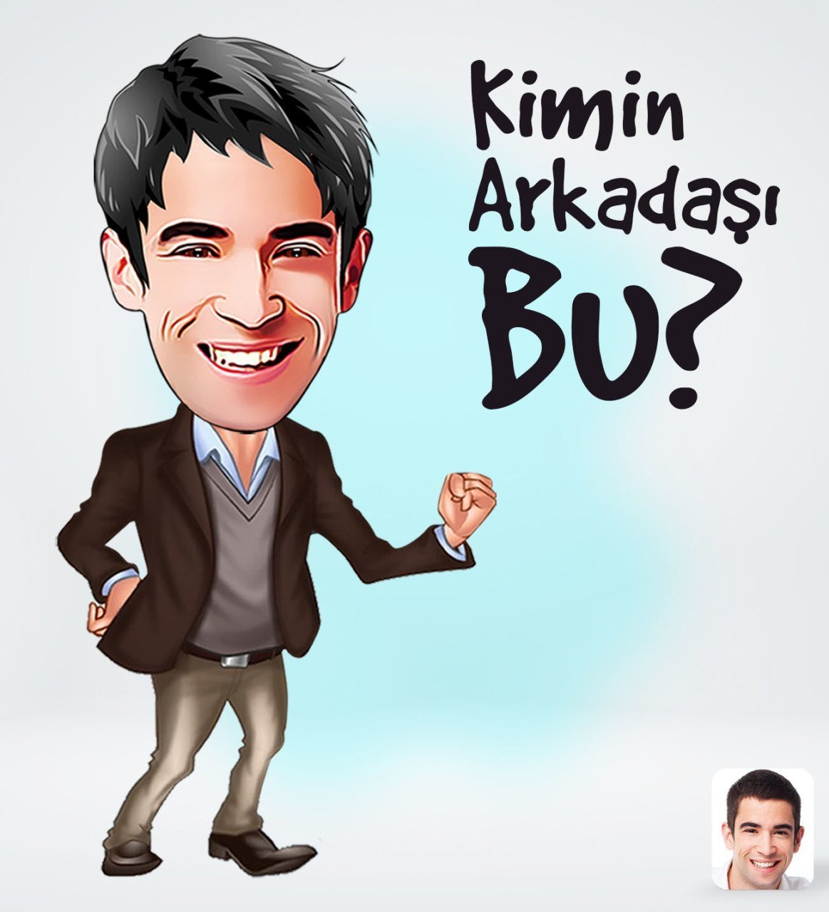 Kişiye Özel Erkek Kimin Arkadaşı Bu Tasarımlı Dijital Karikatür-1