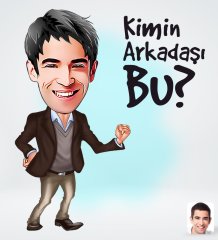 Kişiye Özel Erkek Kimin Arkadaşı Bu Tasarımlı Dijital Karikatür-1
