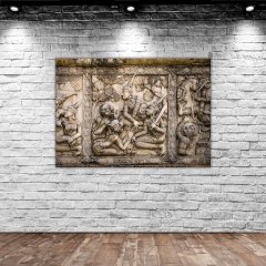 BK Home Duvar Oyma Tasarımlı Kanvas Tablo 50x70cm-2