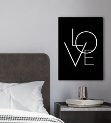 BK Gift Yatak Odası Konseptli Kanvas Tablo 30x50cm-14