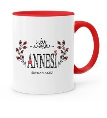 Kişiye Özel Yılın En İyi Annesi Kırmızı Kupa Bardak - 3