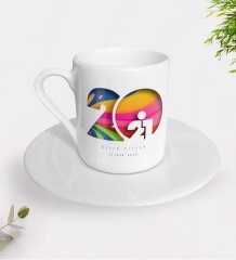 BK Gift Kişiye Özel 2023 Mutlu Yıllar Türk Kahvesi Fincanı-11