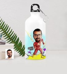Kişiye Özel Flash Karikatürlü Metal Suluk (500 ml.)