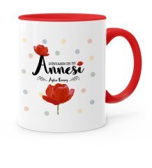 Kişiye Özel Dünyanın En İyi Annesi Kırmızı Kupa Bardak - 10