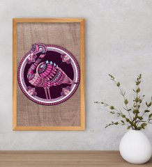 BK Home Flamingo Dekoratif Retro Ahşap Tablo-1