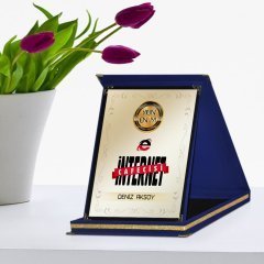 Kişiye Özel Yılın En İyi İnternet Cafecisi Lacivert Plaket Ödülü - 1
