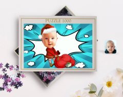 Kişiye Özel Bebek Karikatürlü 1000 Parça Profesyonel Puzzle-6