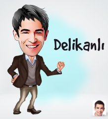 Kişiye Özel Erkek Delikanlı Tasarımlı Dijital Karikatür-1