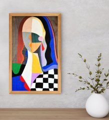 BK Home Dear Mona Dekoratif Retro Ahşap Tablo-1