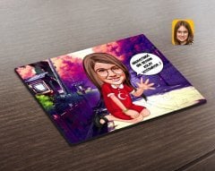 Kişiye Özel Kız Çocuk Kolay Yetişmiyor Karikatürlü Ahşap Puzzle-3