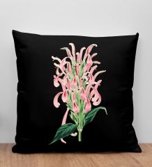 BK Gift Çiçek Tasarımlı Siyah Kırlent Yastık, Arkadaşa Hediye, Ev Dekorasyonu, Ev Hediyesi-8