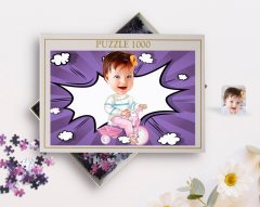 Kişiye Özel Bebek Karikatürlü 1000 Parça Profesyonel Puzzle-4
