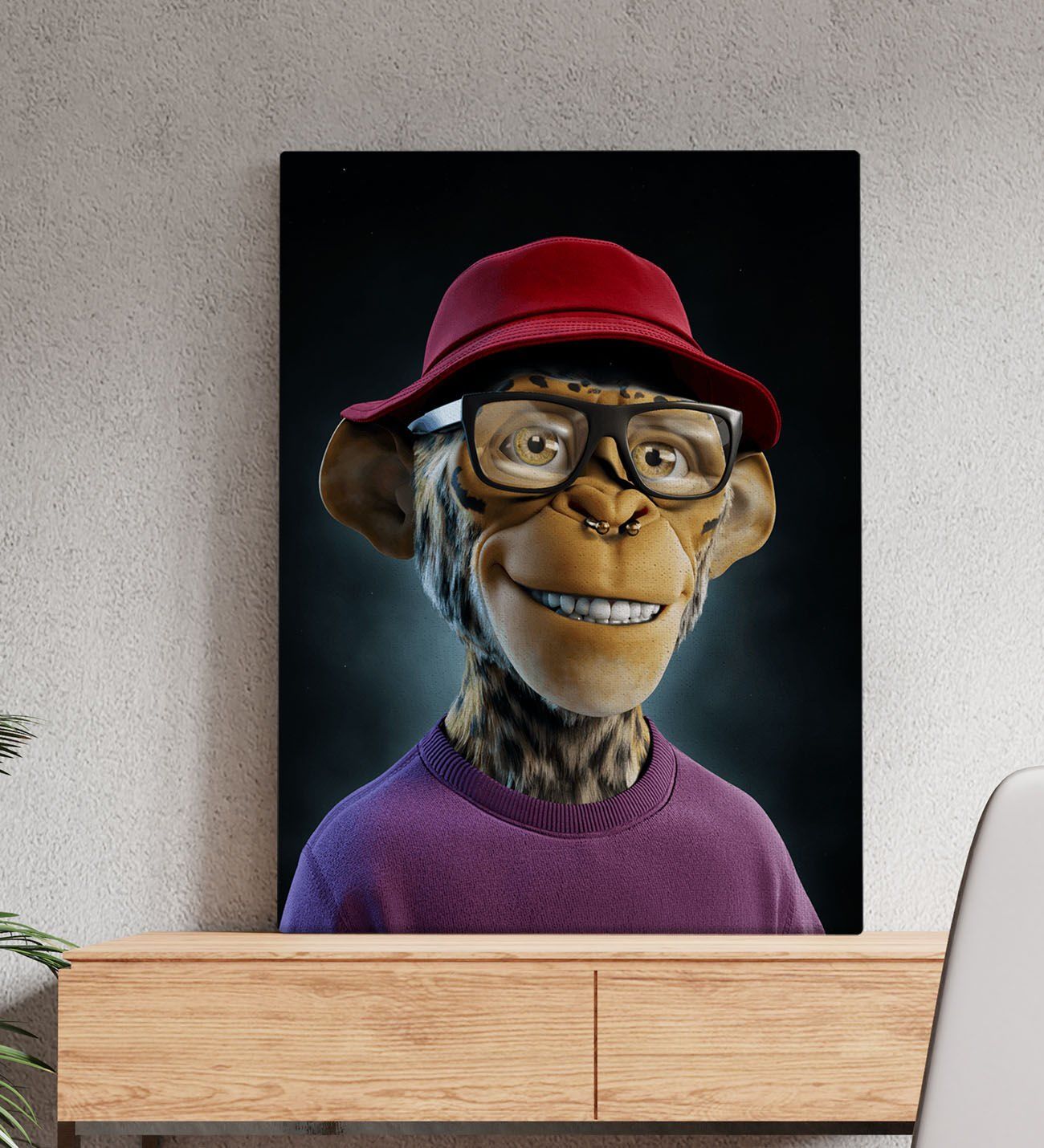 BK Gift Fantastic Tasarımlı Kanvas Tablo-45 50x70cm Ev Dekorasyonu, Ev Hediyesi