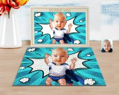 Kişiye Özel Bebek Karikatürlü 1000 Parça Profesyonel Puzzle-3
