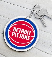 NBA Detroit Pistons Ahşap Anahtarlık