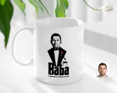 Kişiye Özel Babalar Günü Hediyesi Godfather Baba Tasarımlı Kupa Bardak-3
