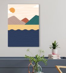 BK Gift Otel Odası Konseptli Kanvas Tablo 50x70cm-81