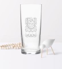 Kişiye Özel U Baş Harfli ve İsimli Rakı Bardağı (Model 2)