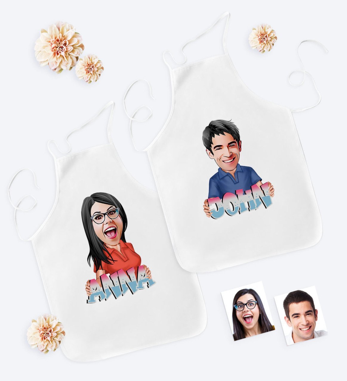 Personalized Cartoon Apron Set