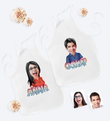 Personalized Cartoon Apron Set