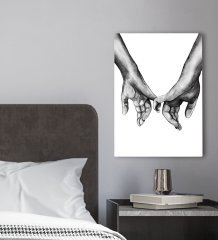 BK Gift Yatak Odası Konseptli Kanvas Tablo 30x50cm-9