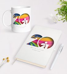Kişiye Özel 2023 Mutlu Yıllar Beyaz Defter Kalem ve Kupa Seti-11