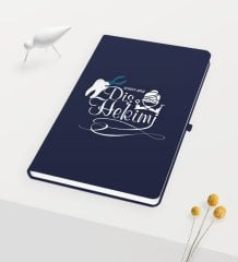 Kişiye Özel Diş Hekimi Temalı Lacivert Defter - 2