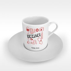 Kişiye Özel Mesleki Eczacı Türk Kahvesi Fincanı