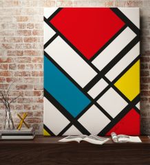 Kişiye Özel Mondrian Kanvas Tablo (50 x 70 cm.) 3
