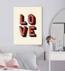 BK Gift Yatak Odası Konseptli Kanvas Tablo 50x70cm-7