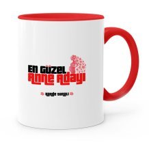 Kişiye Özel En Güzel Anne Adayı Kırmızı Kupa Bardak - 1