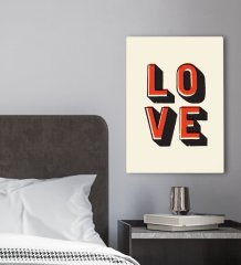 BK Gift Yatak Odası Konseptli Kanvas Tablo 30x50cm-7