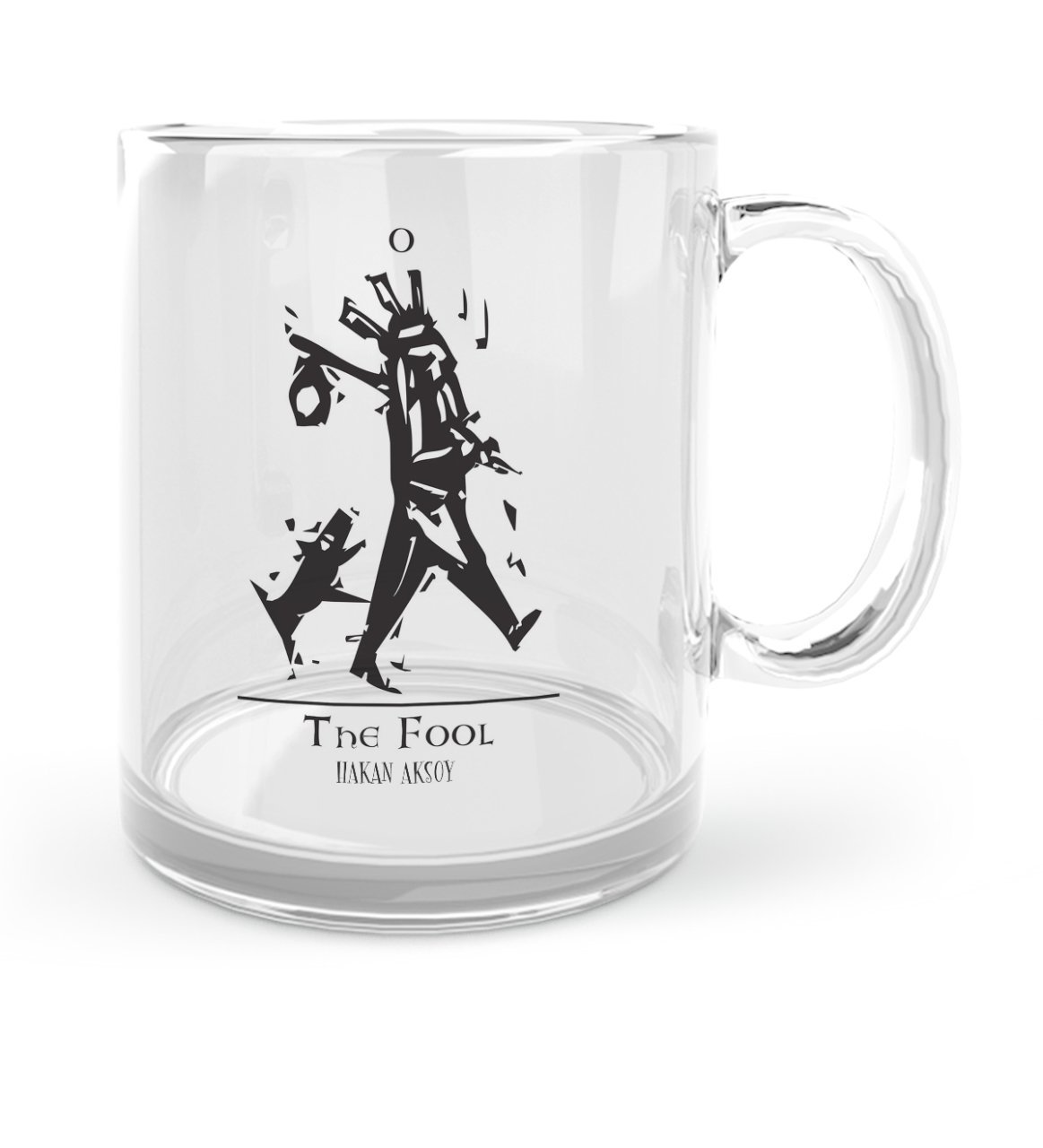 Kişiye Özel Tarot The Fool (Deli) Cam Kupa Bardak