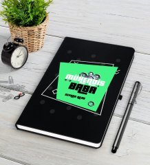 Kişiye Özel Mühendis Baba Siyah Defter Kalem Seti-2